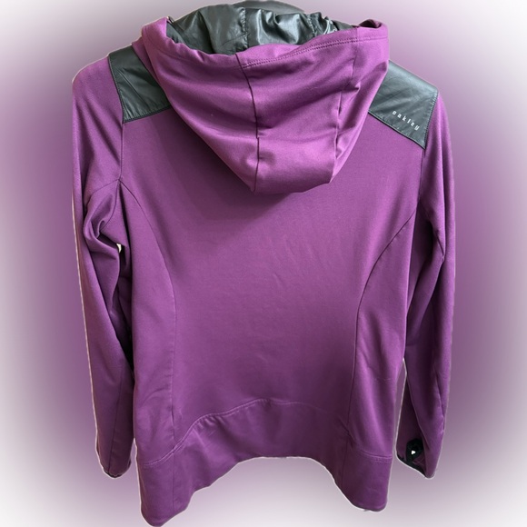 Oakley Purple Full Zip Hooded Jacket Softshell Athletic - Picture 2 of 6